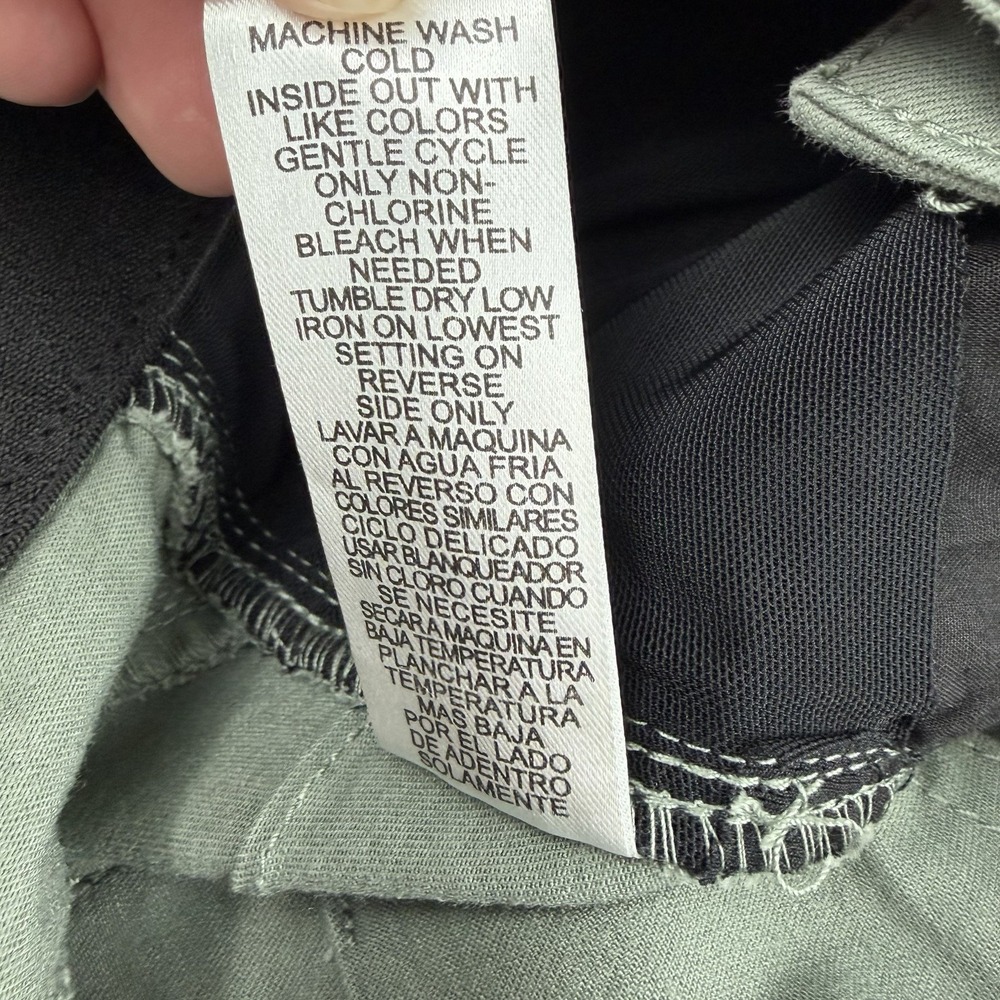 NWT-Democracy Ab Solution Ankle Skimmer Olive Green Pants Elastic Waist Size 4 - Picture 11 of 16
